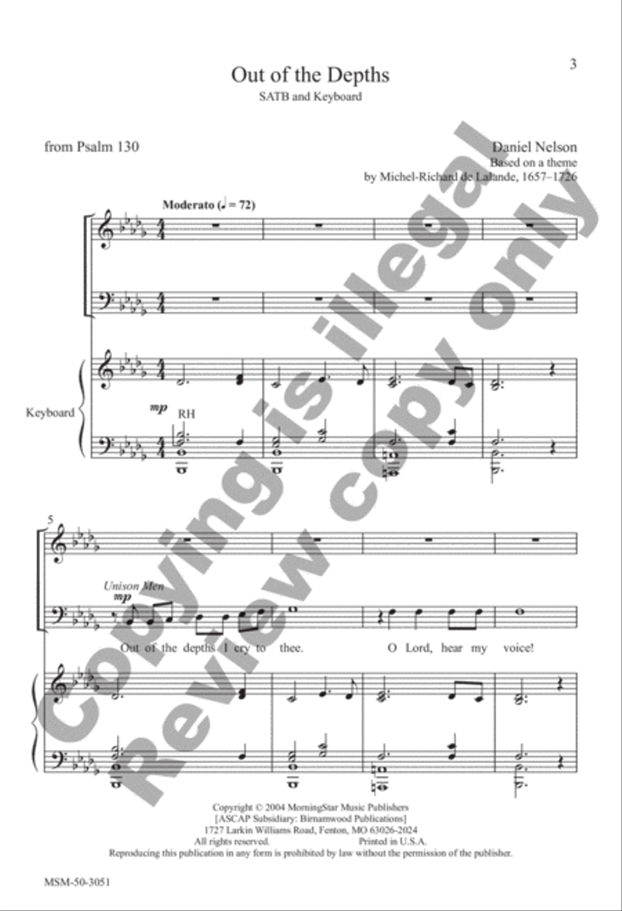 Out of the Depths 4-Part scores gallery preview page 2