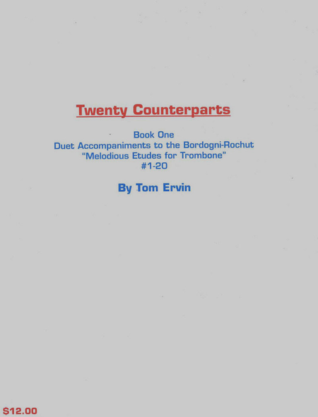 Twenty Counterparts Book 1 Duet Accompaniments to Bordogni Etudes 1-20