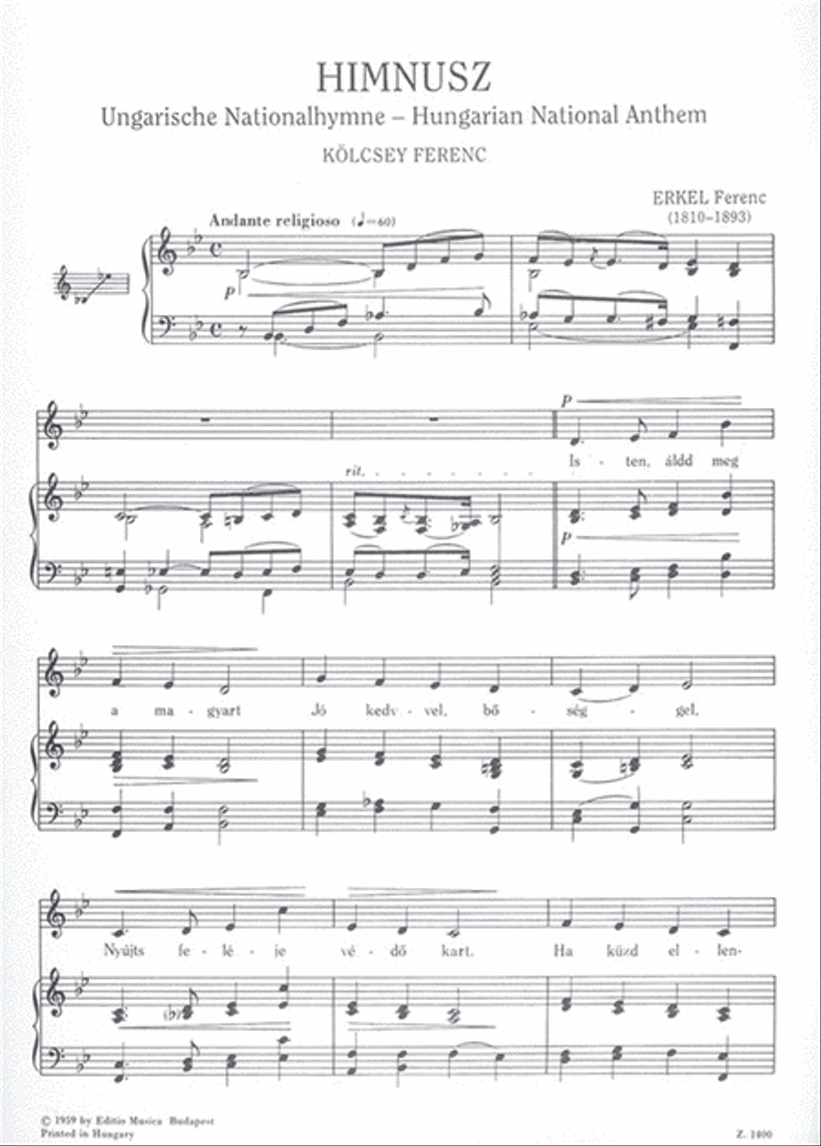 Ungarische Nationalhymne Voice Solo scores gallery preview page 2