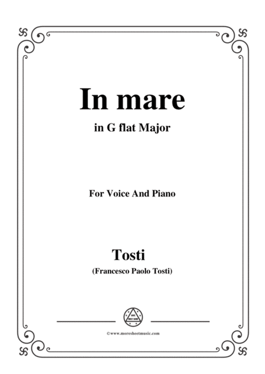 Tosti-In Mare in G flat Major,for Voice and Piano image number null