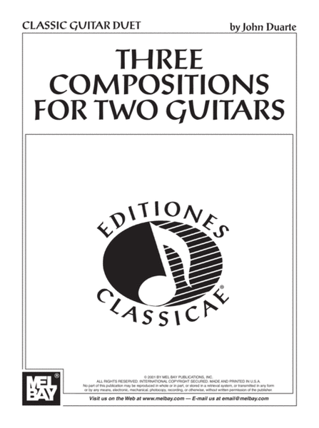 Three Compositions for Two Guitars
