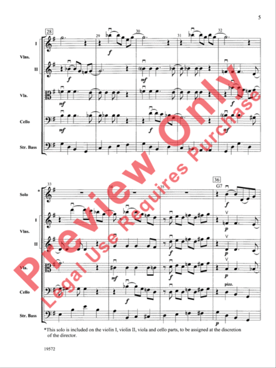 Nobody Knows the Trouble I've Seen String Orchestra scores gallery preview page 6