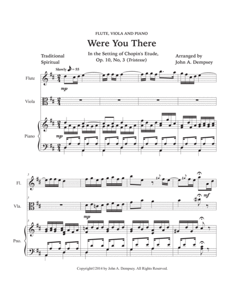 Were You There (Trio for Flute, Viola and Piano) image number null
