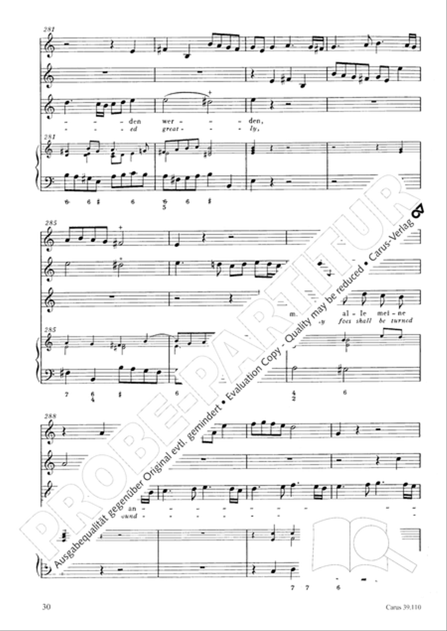 O Lord, punish me not (Ach Herr, strafe mich nicht) Tenor Voice scores gallery preview page 31