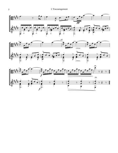 L'Encouragement Op. 34 for viola and guitar image number null