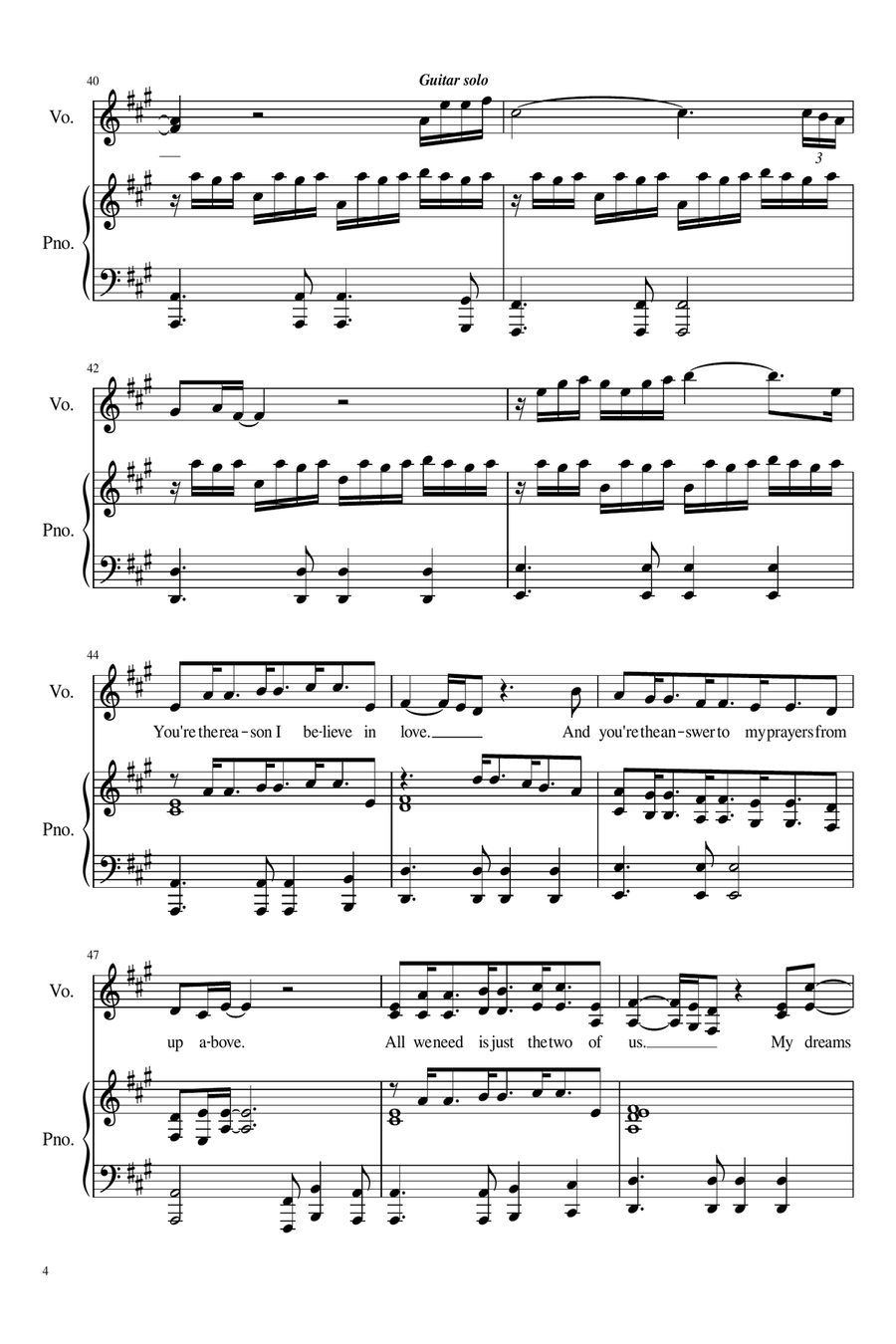 From This Moment On A Cappella scores gallery preview page 4