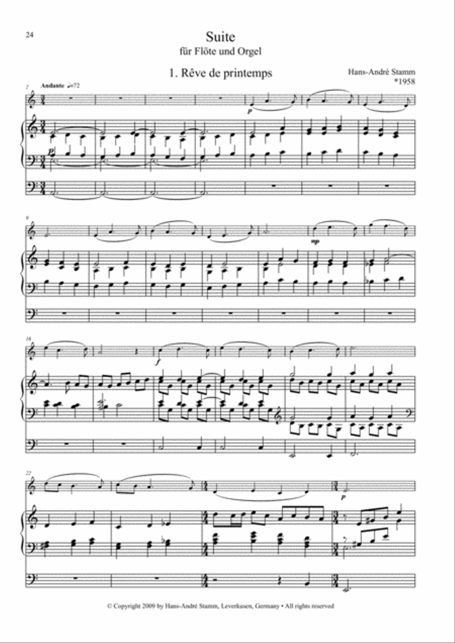 Organ Sound and Flute Magic Vol. II for flute & organ Woodwind Duet scores gallery preview page 4