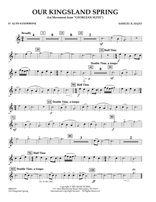 Our Kingsland Spring (Movement I of "Georgian Suite") - Eb Alto Saxophone