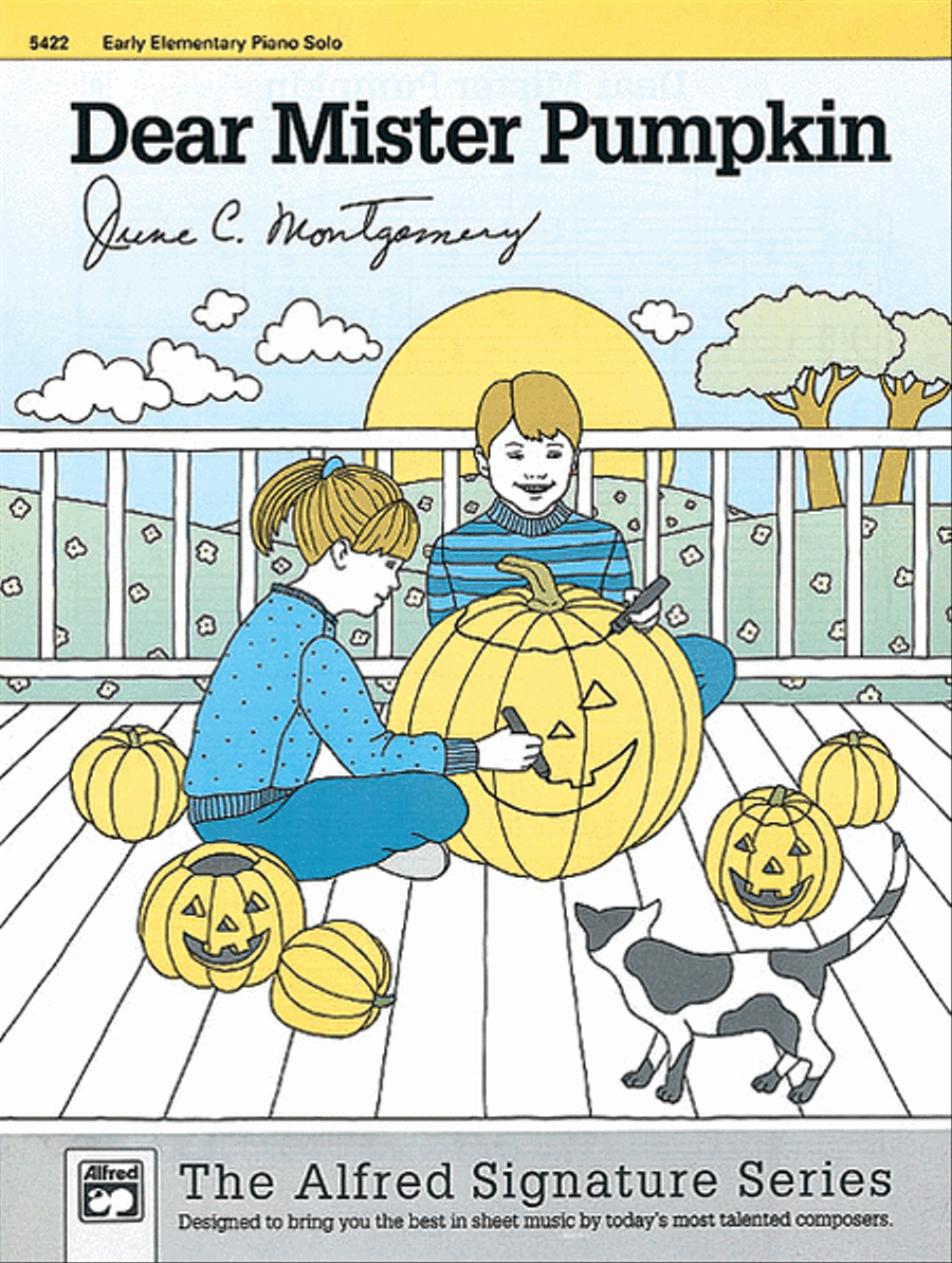 Dear Mr. Pumpkin Easy Piano scores gallery preview page 1