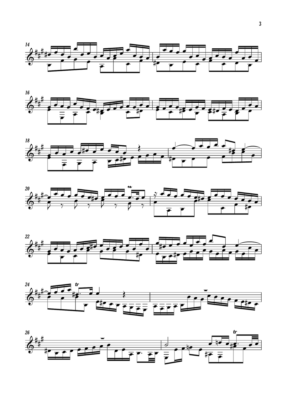 Sonata for a Musical Clock Classical Guitar scores gallery preview page 3