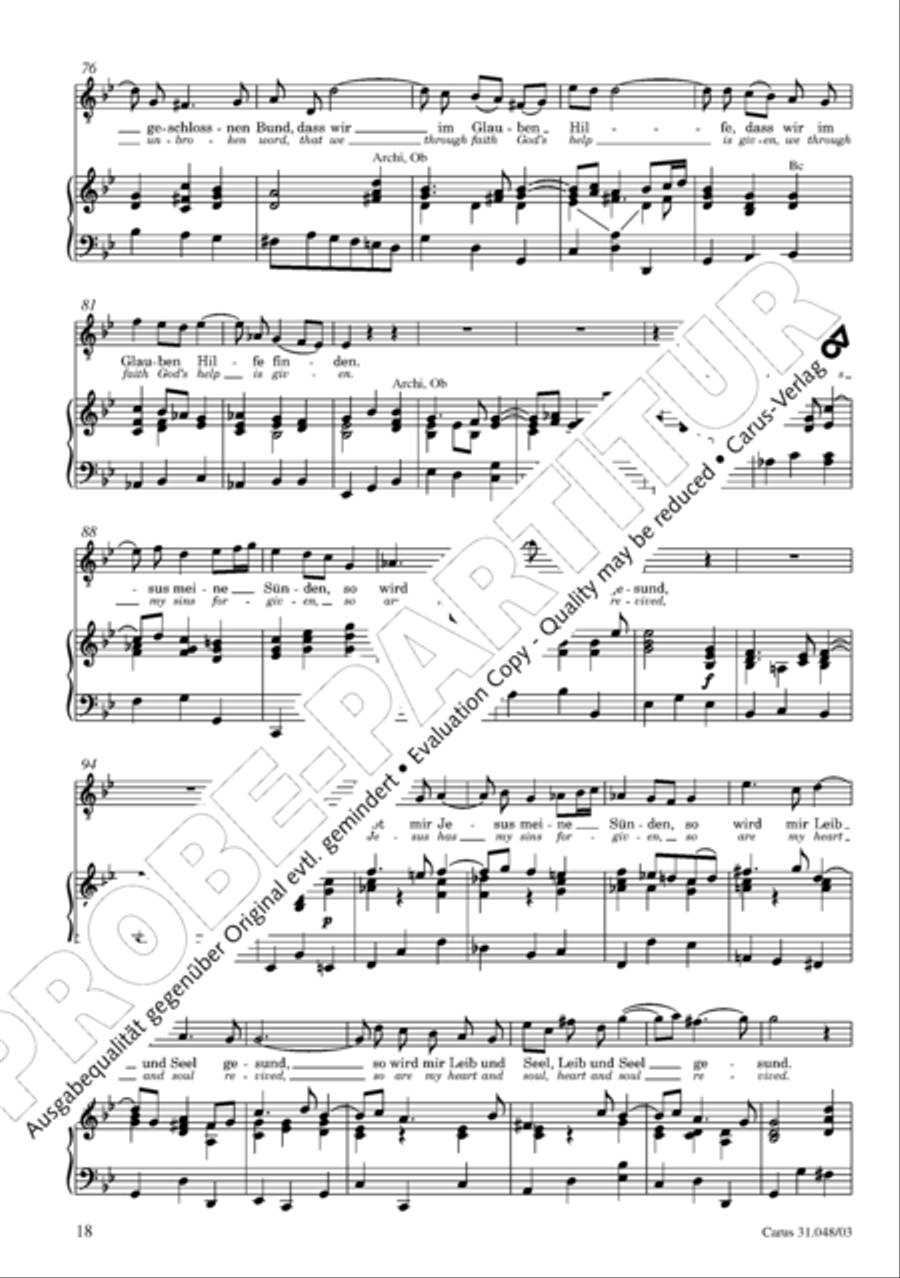 O wretch that I am, who then can release me (Ich elender Mensch, wer wird mich erlosen) 4-Part scores gallery preview page 19