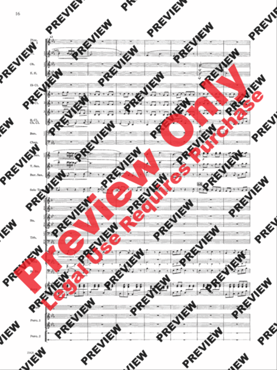 Le Carnaval de Venise Concert Band scores gallery preview page 17