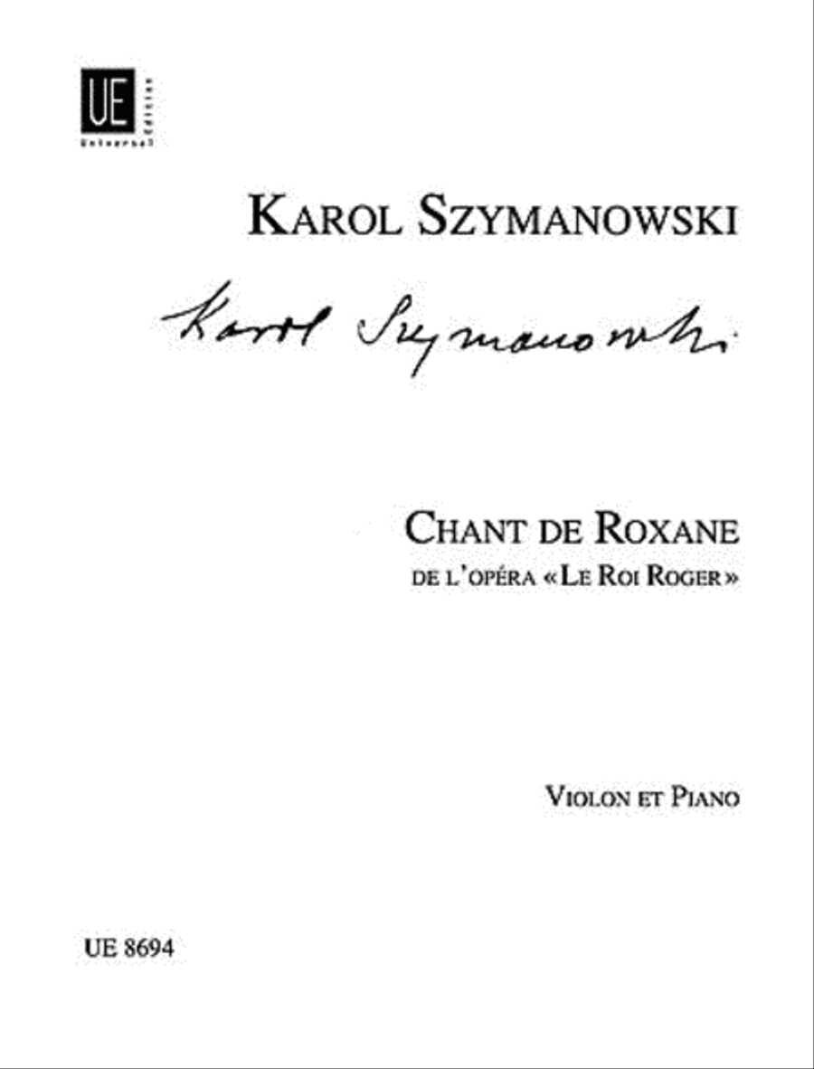 Chant De Roxane from King Roge