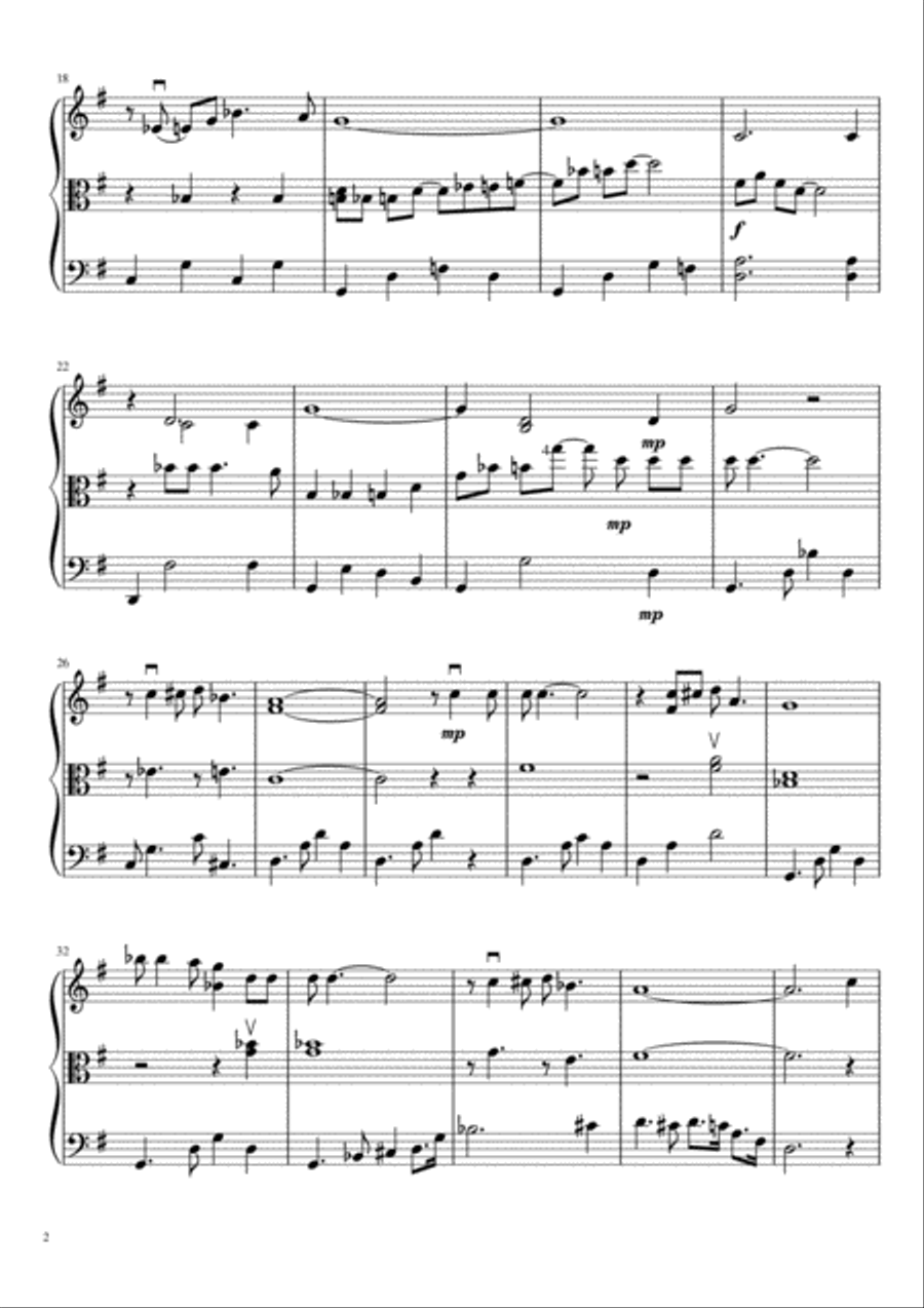 Saint Louis Blues Saint Louis Blues String Trio scores gallery preview page 3