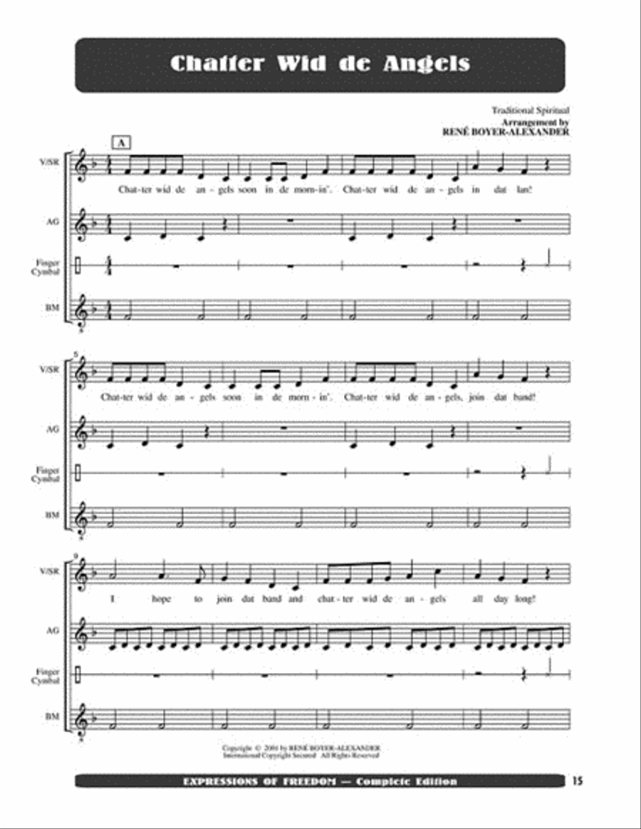 Expressions of Freedom Complete Edition (Anthology of African-American Spirituals) Sacred scores gallery preview page 3
