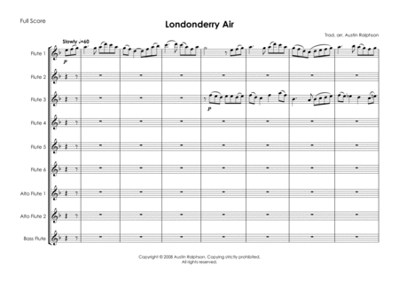 Londonderry Air (Danny Boy) - flute choir / flute ensemble image number null