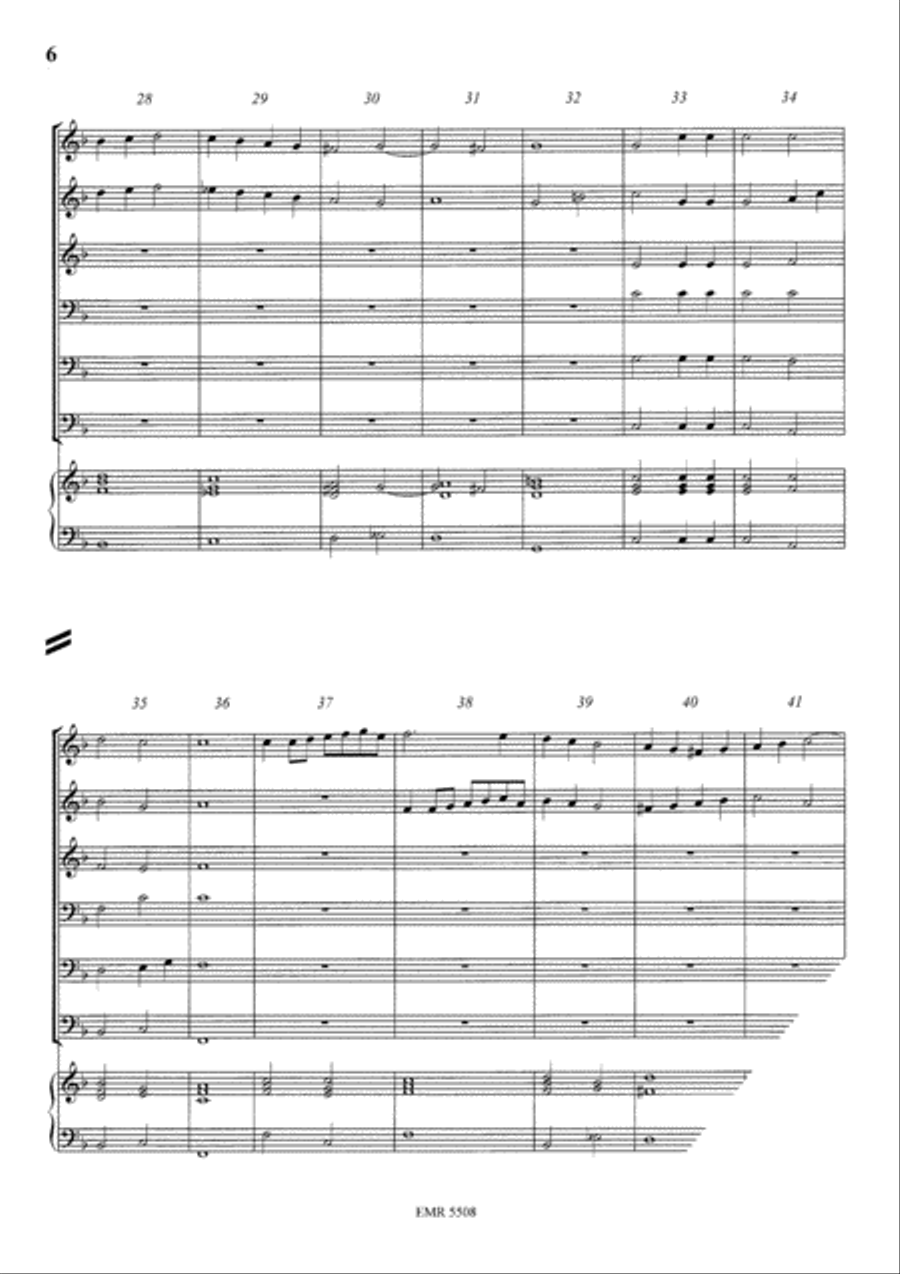 Sinfonia seconda concertata Brass Ensemble scores gallery preview page 5
