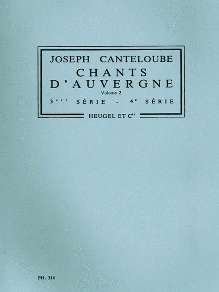 Chants D'auvergne Vol.2 (voice & Orchestra)
