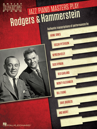 Book cover for Jazz Piano Masters Play Rodgers & Hammerstein