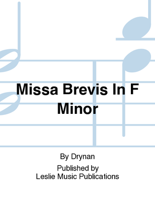 Missa Brevis for Treble Voices