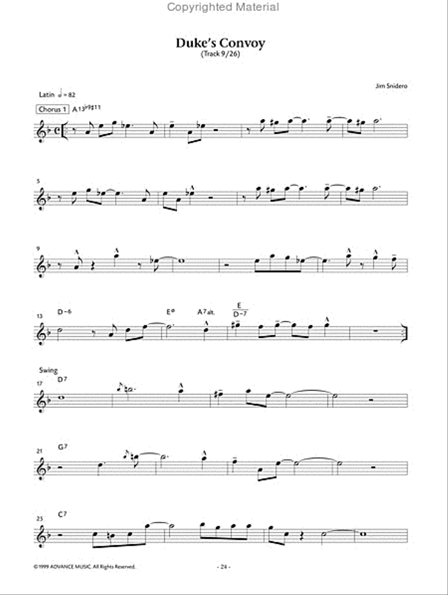 Easy Jazz Conception Alto Saxophone Alto Saxophone scores gallery preview page 10
