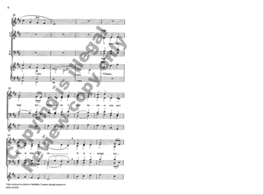 Here, O My Lord, I See Thee Face to Face 4-Part scores gallery preview page 6