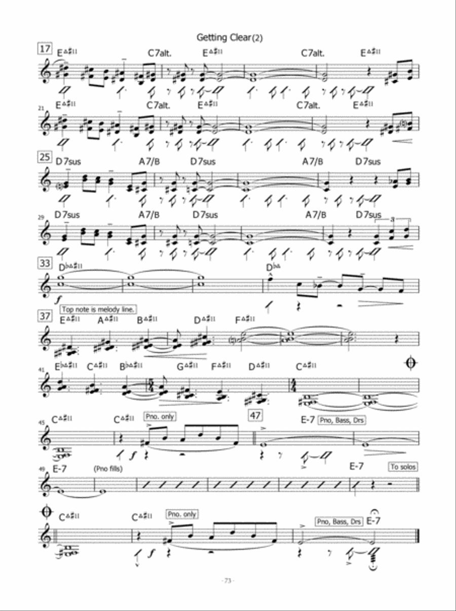 The Music of Hal Crook Piano scores gallery preview page 18