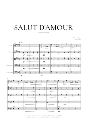 Book cover for Salut D’amour (String Quintet) - Edward Elgar