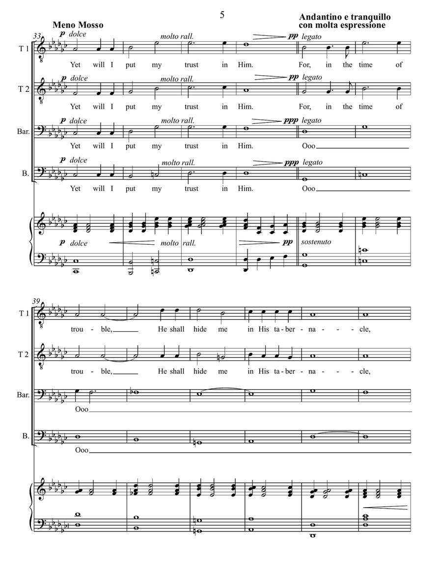 The Lord is My Light The Lord is My Light TTBB scores gallery preview page 6