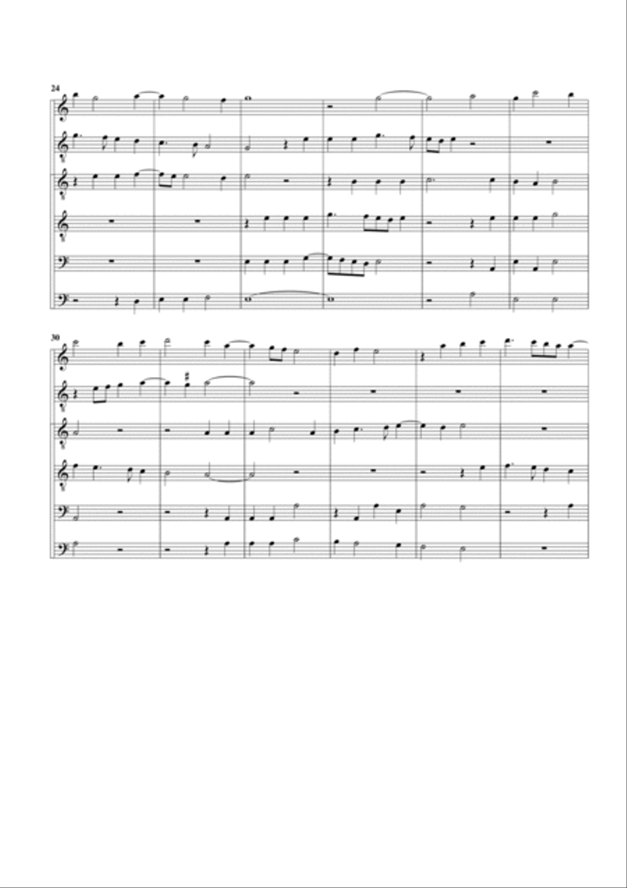 Ma bouche rit (arrangement for 6 recorders) Recorder scores gallery preview page 3