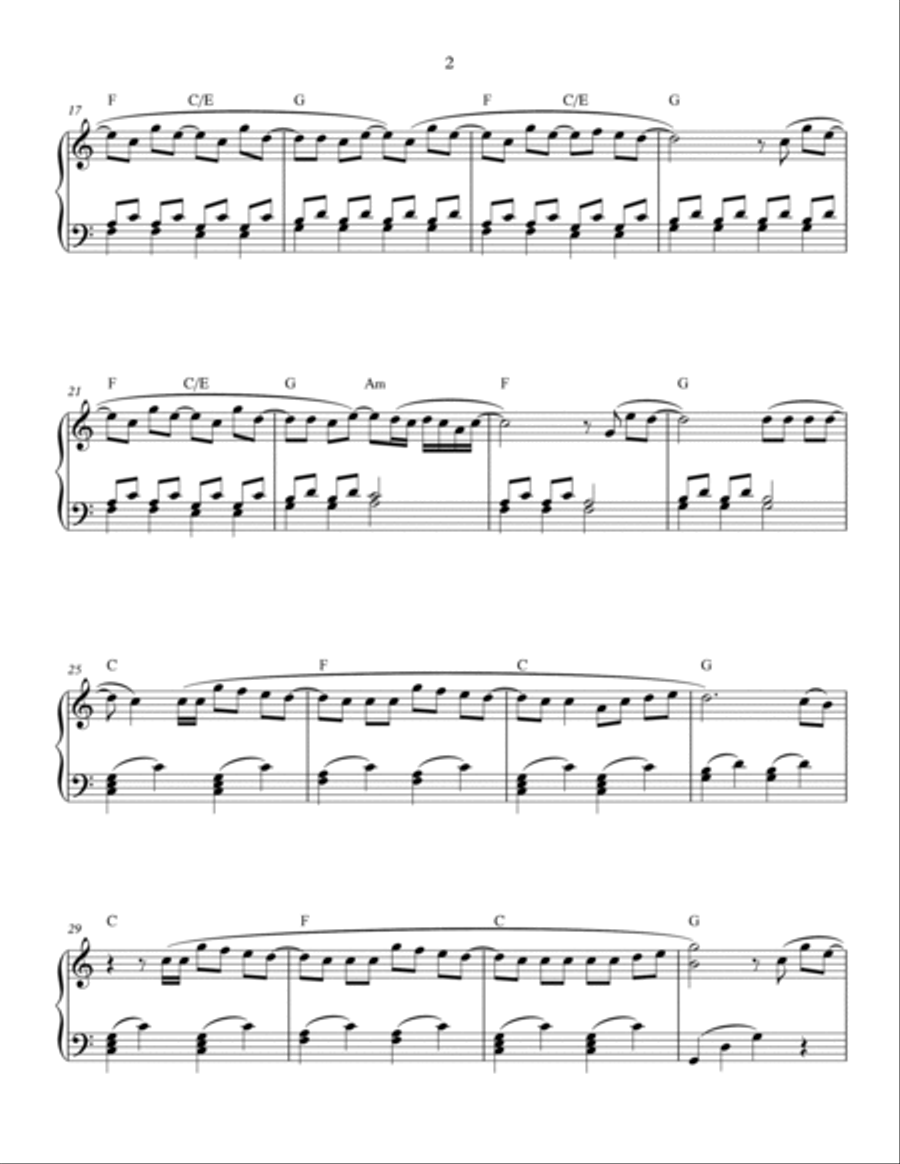 Sad Song Piano Solo scores gallery preview page 2