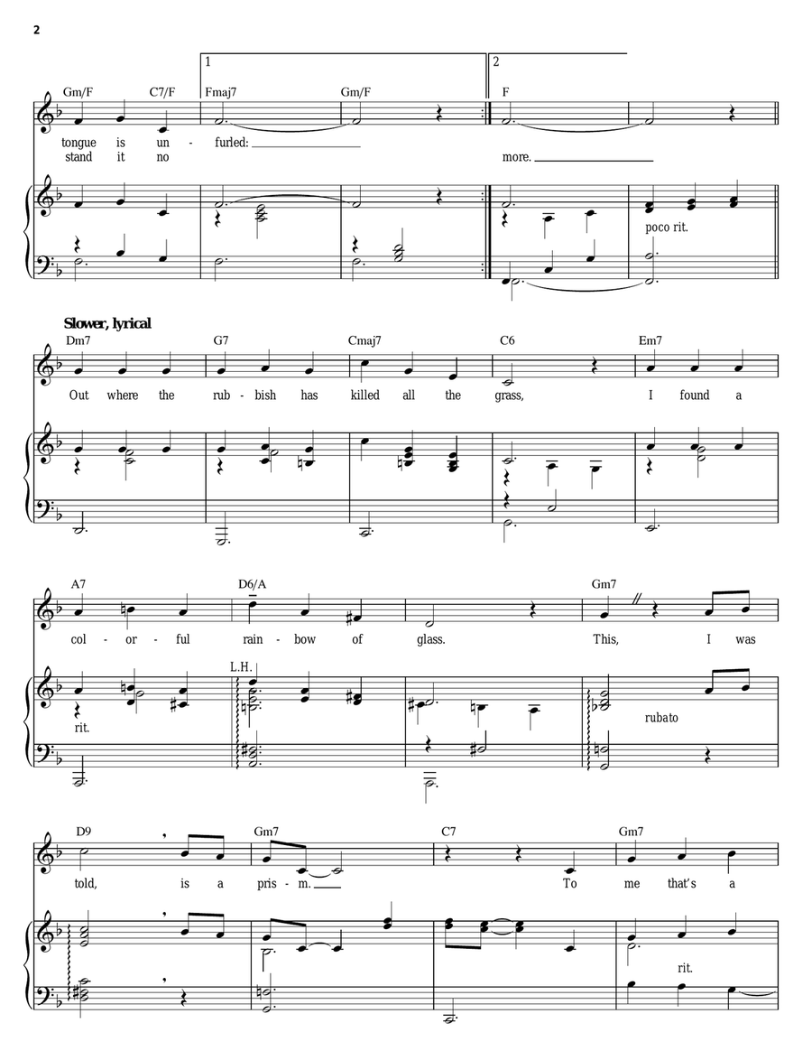 Ism Piano, Vocal, Guitar scores gallery preview page 2