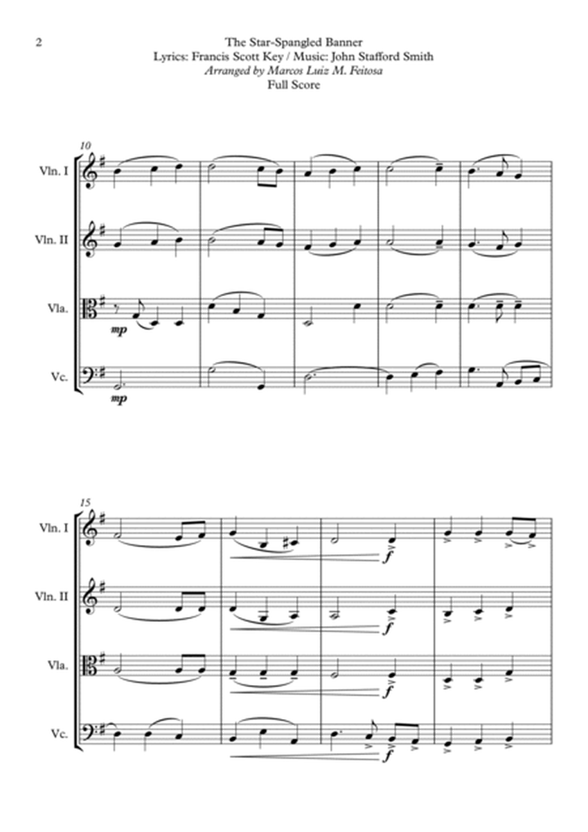 The Star-Spangled Banner (American Anthem) - String Quartet image number null