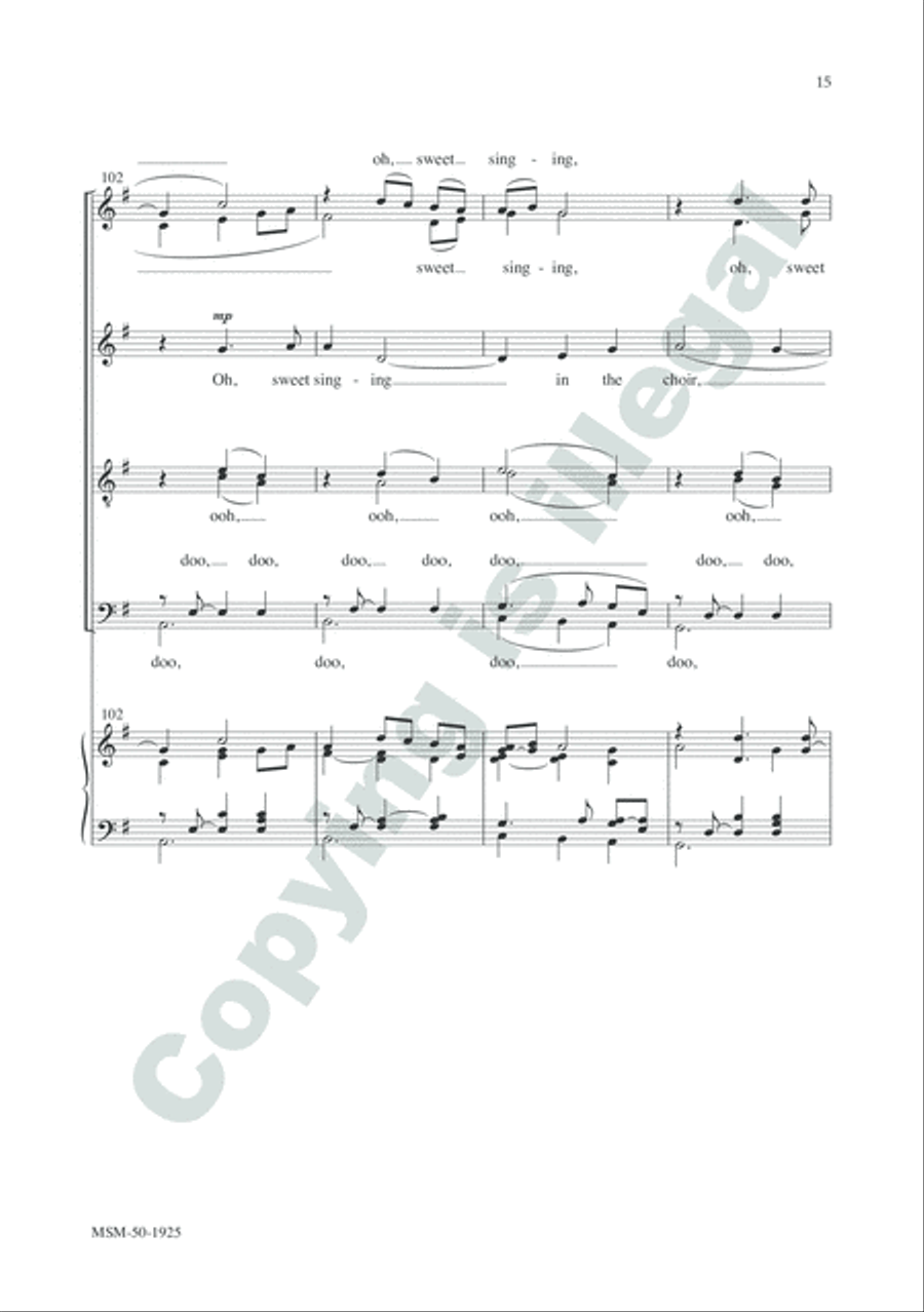 The Holly and the Ivy Divisi scores gallery preview page 15