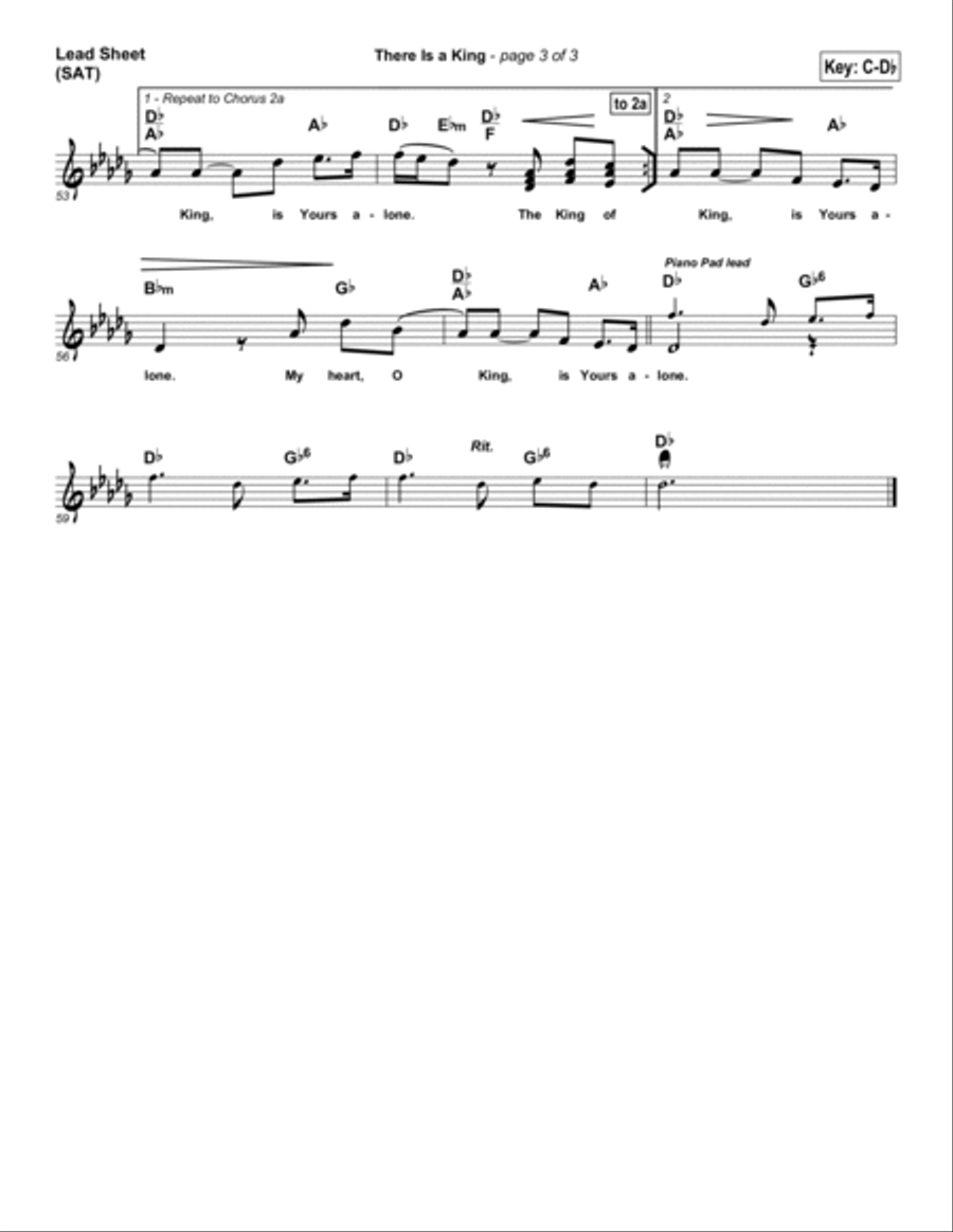 There Is A King There Is A King Piano scores gallery preview page 3