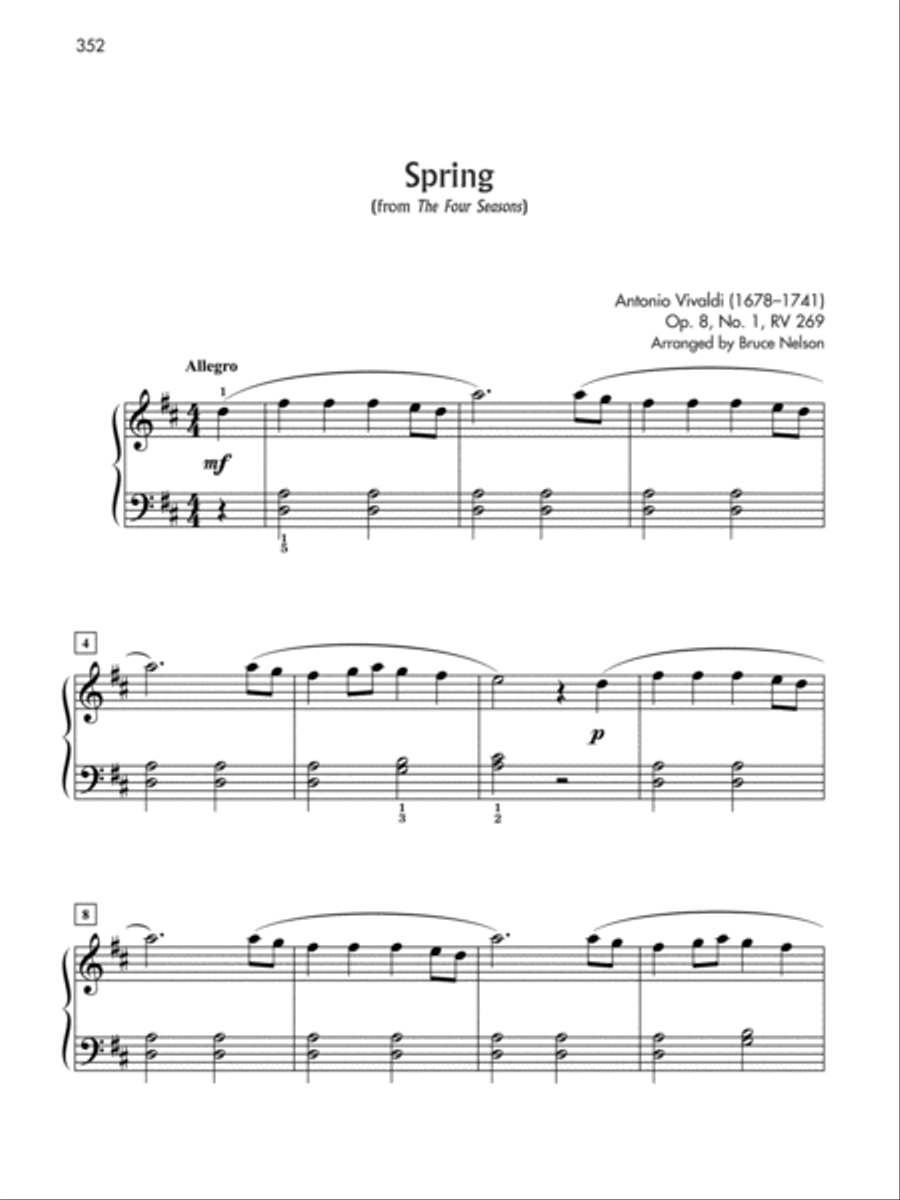 100 Classics Arranged for Piano Piano Solo scores gallery preview page 4