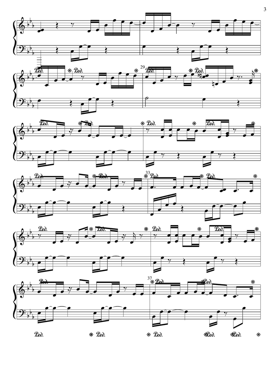 Những lời dối gian Piano Solo scores gallery preview page 3