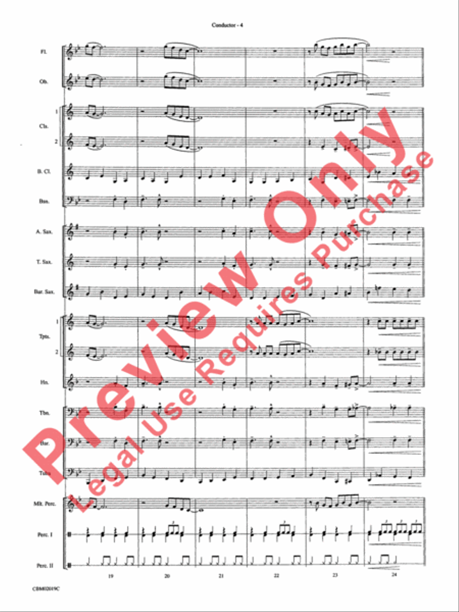 Chattanooga Choo Choo Concert Band scores gallery preview page 7