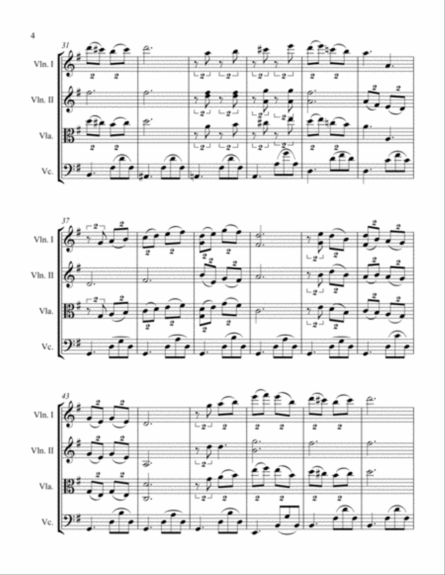 Rapsodie Cubano String Quartet scores gallery preview page 4