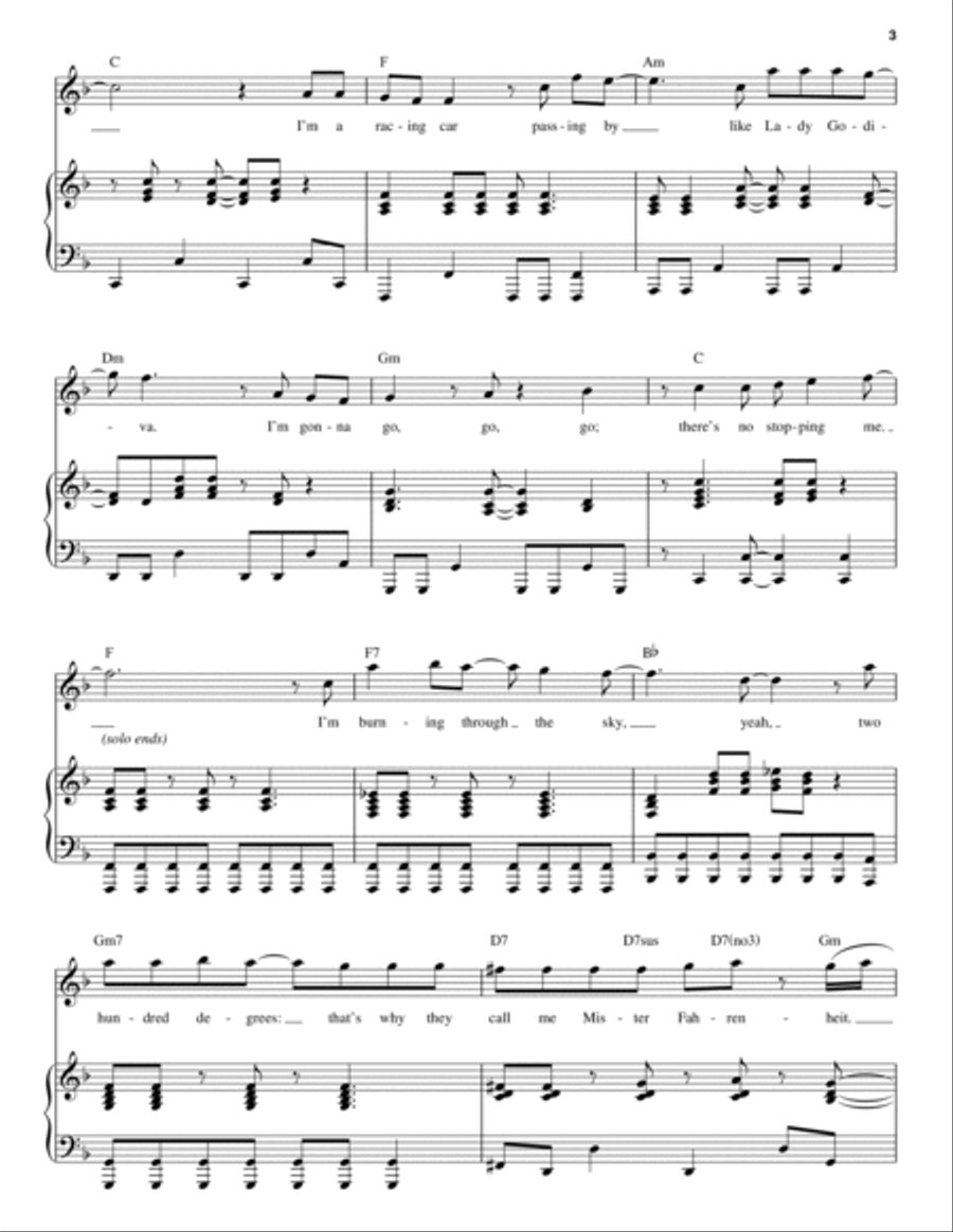 Don't Stop Me Now Piano scores gallery preview page 3
