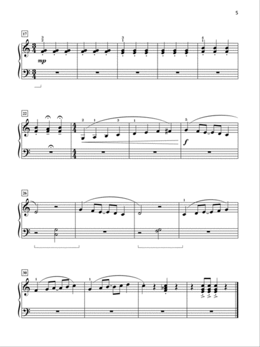 Grand One-Hand Solos for Piano, Book 3: 8 Late Elementary Pieces for Right or Left Hand Alone Piano Method scores gallery preview page 5
