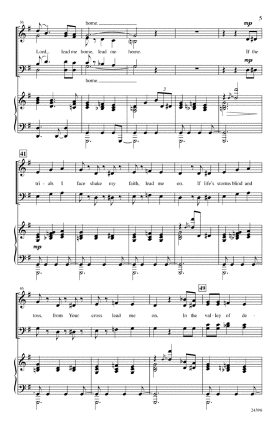 Precious Lord, Take My Hand Choir scores gallery preview page 4