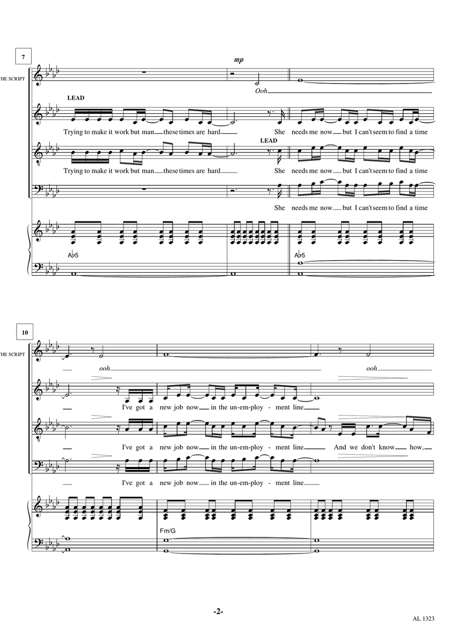 For The First Time 4-Part scores gallery preview page 2
