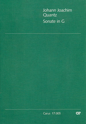 Book cover for Sonata in G major