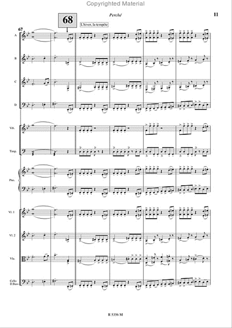 Perche (Version Orchestre Junior) Concert Band scores gallery preview page 12