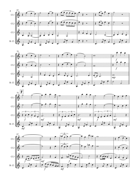 Italian Folksong Medley (for Clarinet Quartet) image number null