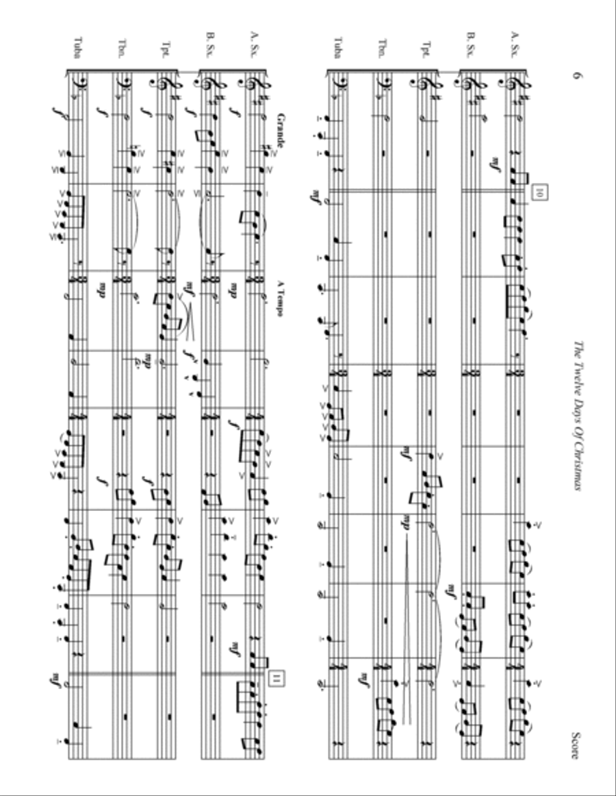 The Twelve Days Of Christmas Small Ensemble scores gallery preview page 6