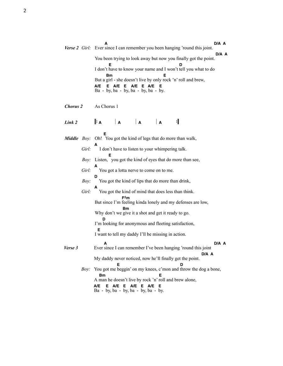 Dead Ringer For Love Guitar scores gallery preview page 2