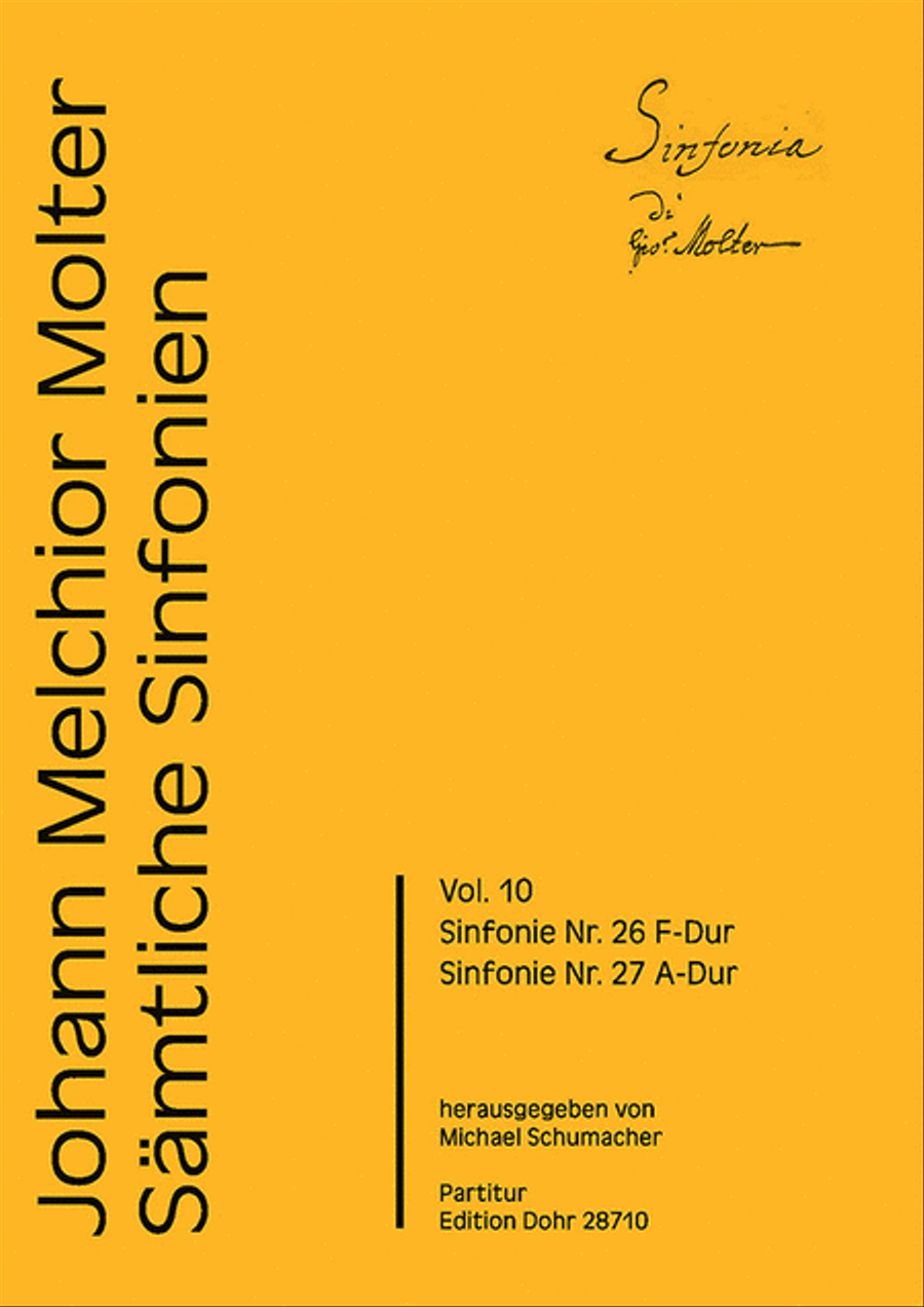 Sinfonien Nr. 26 & 27 Orchestra scores gallery preview page 1