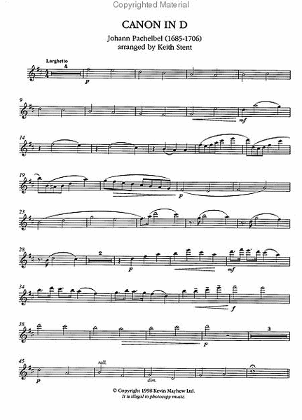 Pachelbel's Canon - Music for Flute